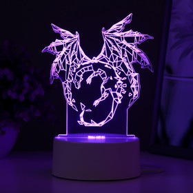 Светильник "Дракон" LED RGB от сети 14,2х9,5х16 см RISALUX