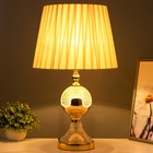 Настольная лампа "Сагуна" Е27 40Вт золото 30х30х49 см RISALUX - фото 23299803