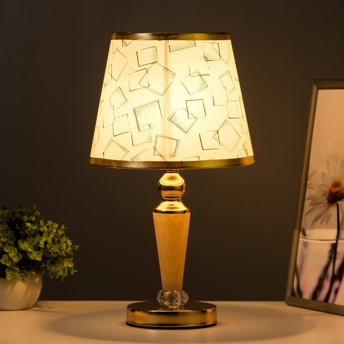 Настольная лампа "Фивея" Е27 40Вт золото 21х21х36,5 см RISALUX - фото 1926918613
