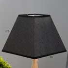 Настольная лампа "Финна" Е27 40Вт черный 23х23х41 см RISALUX - Фото 3