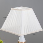 Настольная лампа «Шанта» Е27 40 Вт бело-золотой 23×23×41 см RISALUX - Фото 3