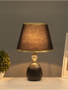 Настольная лампа «Лейла» Е27 40 Вт черно -золотой 25×25×41 см RISALUX - Фото 2