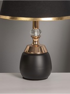 Настольная лампа «Лейла» Е27 40 Вт черно -золотой 25×25×41 см RISALUX - Фото 4