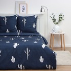 Постельное бельё Экономь и Я евро «Кактусы», 200х215см,200х215см,70х70см-2 шт, полисатин, 80 г/м² 10132891 - фото 13087046