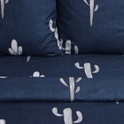 Постельное бельё Экономь и Я евро «Кактусы», 200х215см,200х215см,70х70см-2 шт, полисатин, 80 г/м² 10132891 - фото 13087047