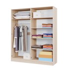 Шкаф четырехстворчатый «Леси», без зеркала, 1600×1900×466 мм, цвет дуб сонома/дуб сонома/белый - Фото 2