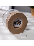 Светодиодная фигура «Шар с Дедом Морозом» 8×8.5×8 см, дерево, пластик, батарейки AG13×3 (в комплекте), свечение тёплое белое - фото 119636853