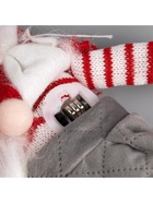 Фигура текстиль "Гном в фартуке" 47x14x9 см, 1 LED, AG10х3 (в компл.), Т/БЕЛЫЙ - фото 809318293