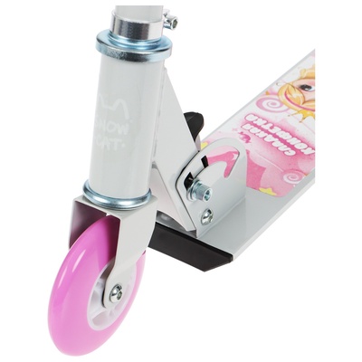 Самокат-снегокат 2 в 1 Snow Cat, колёса 100 мм, белый