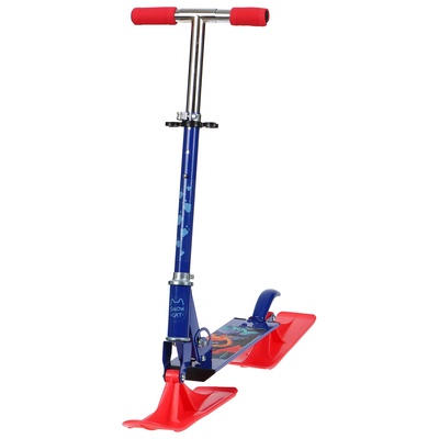 Самокат-снегокат 2 в 1 «Динозавры» Snow Cat, 100 мм