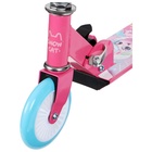 Самокат-снегокат 2 в 1 Snow Cat, колёса 120 мм, голубой, розовый - Фото 12