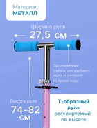 Самокат-снегокат 2 в 1 Snow Cat, колёса 120 мм, голубой, сиреневый - Фото 4