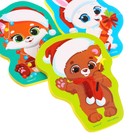 Макси - пазлы игрушка для игры в ванне двойные «Новогодние малыши», 5 пазлов, 10 мягких деталей - Фото 5