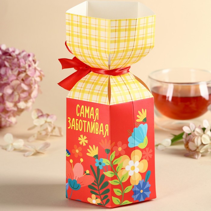 Чай в коробке конфете «Самой дорогой бабушке», вкус: лимон, 100 г. - фото 1884412781