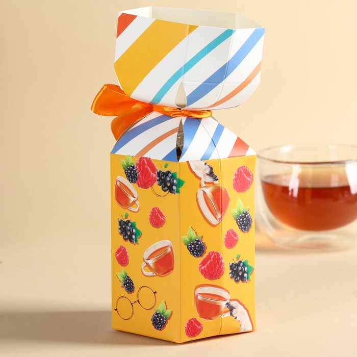 Чай чёрный в коробке конфете «Британские мопсы», вкус: лесные ягоды, 100 г. - фото 1910880573