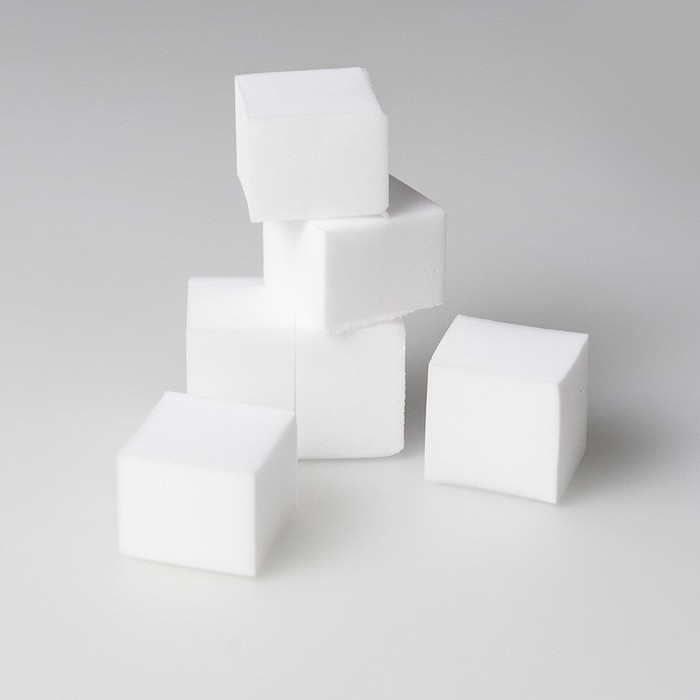 Губка меламиновая, 8 кубиков, 12х7.5х3.7 см - фото 1905036300