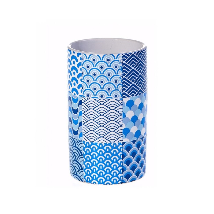 Стакан для зубных щёток, керамика, 250мл, синий - Фото 1