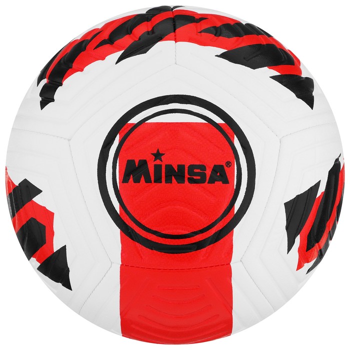 Мяч футбольный MINSA, TPE, машинная сшивка, 12 панелей, р. 5 - фото 1928397036