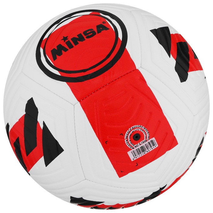 Мяч футбольный MINSA, TPE, машинная сшивка, 12 панелей, р. 5 - фото 1928397038