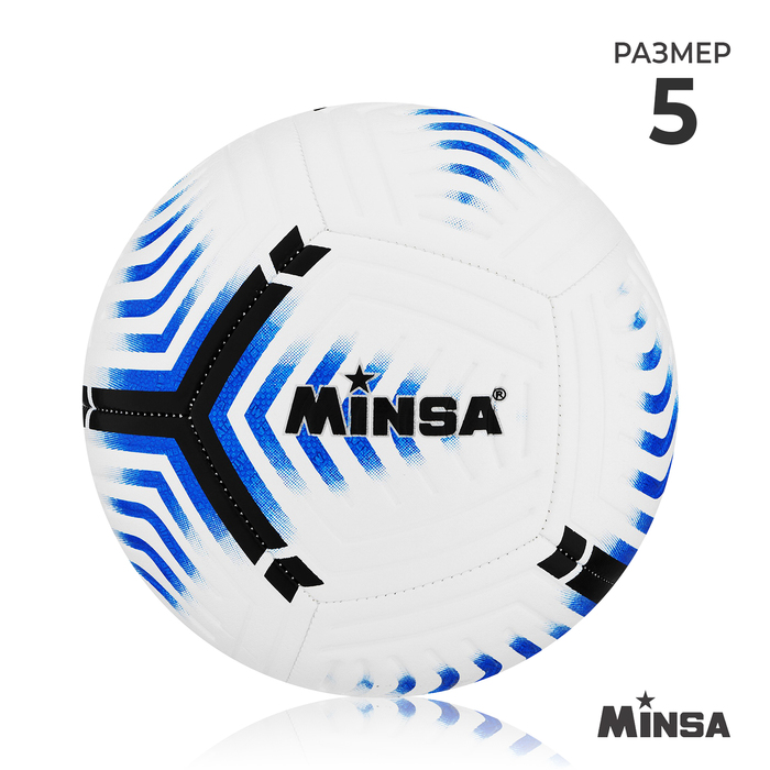 Мяч футбольный MINSA, TPE, машинная сшивка, 12 панелей, р. 5 - Фото 1