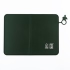 Коврик силиконовый под миску, 40×30 см, зеленый - Фото 3