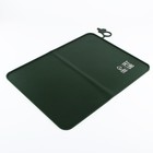 Коврик силиконовый под миску, 40×30 см, зеленый - Фото 4