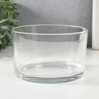 Подсвечник стекло на 1 свечу "Круглый" прозрачный 12,7х12,7х7,8 см - фото 23328069