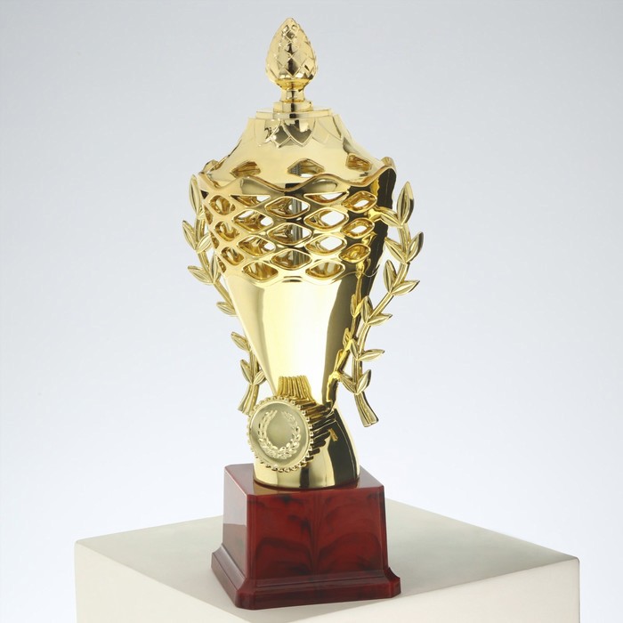Кубок 184B, наградная фигура, золото, подставка пластик, 24,5 × 10,7 × 7,7 см. - фото 1909407746