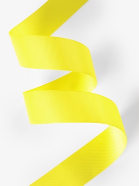 Лента репсовая, 40 мм, 23±1 м, жёлтая №15