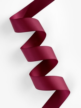 Лента репсовая, 40 мм, 23±1 м, бордовая №80