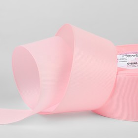 Лента репсовая, 40 мм, 23 ± 1 м, цвет нежно-розовый №0043