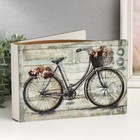 Фотоальбом на 52 фото 15х20 см "Велосипед с цветами в корзине" дерево, блеск 4х17,4х25 см - фото 290201306