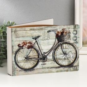 Фотоальбом на 52 фото 15х20 см "Велосипед с цветами в корзине" дерево, блеск 4х17,4х25 см