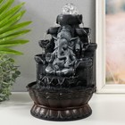 Фонтан настольный с подсветкой «Ганеша в сером под водопадами», от сети, 20×20×30 см - Фото 3