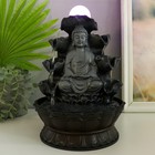 Фонтан настольный от сети, подсветка "Будда в сером под водопадами" 20.5х20.5х30 см - Фото 6