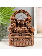 Фонтан настольный с подсветкой «Два слона под аркой», от сети, 19×14×26 см - Фото 4
