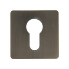 Накладка на цилиндровый механизм CAPPIO, квадратная, цвет графит - фото 25329523