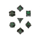 Набор кубиков для D&D (Dungeons and Dragons, ДнД) "Время игры", серия: D&D, 7 шт, зеленые - Фото 2