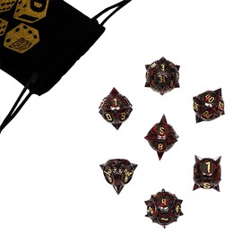 Набор кубиков для D&D (Dungeons and Dragons, ДнД) "Время игры", серия: D&D, 7 шт, черные