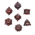 Кубики - дайсы для ДнД, набор 7 шт., кровавые - Фото 3