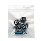 Кубики - дайсы для ДнД «Сапфир», набор 7 шт. - Фото 2