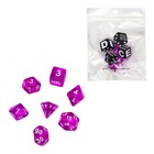 Набор кубиков для D&D (Dungeons and Dragons, ДнД) "Время игры", серия: D&D, 7 шт, пурпурные - фото 298788063