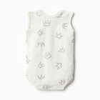 Боди Bloom Baby Короны без, рукавов, р. 68 см, молочный - фото 23564462