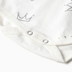 Боди Bloom Baby Короны без, рукавов, р. 74 см, молочный - фото 24415045
