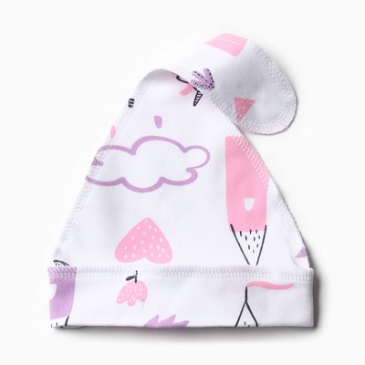 Шапка детская Bloom Baby«Радуга с узелком», размер 44, белая