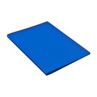 Папка с 20 вкладышами А5, 500 мкм, Calligrata, текстура «песок», синяя - Фото 3