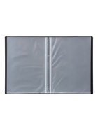 Папка с 20 вкладышами А5, 500 мкм, Calligrata, текстура «песок», черная - Фото 4