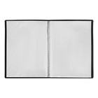 Папка с 20 вкладышами А5, 500 мкм, Calligrata, текстура «песок», черная - Фото 5