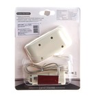 Разветвитель прикуривателя WF-128, на проводе, 3 входа + 1 USB, белый - Фото 3