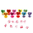 Печать цветная в форме сердечка «Милые животные», набор 10 шт. - фото 8101859